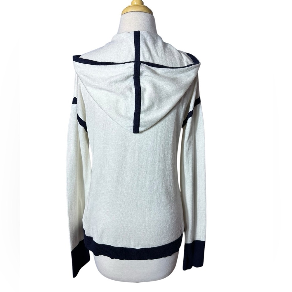 Alashan Cashmere Cotton Knit Long Sleeve V Neckline Hoodie Pullover Swea… - Picture 7 of 11